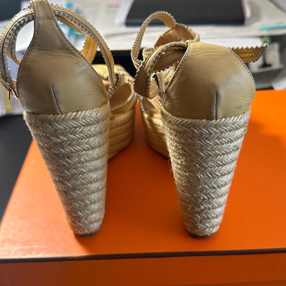 Hermès Espadrille Sandal Wedges - Picture 5 of 5
